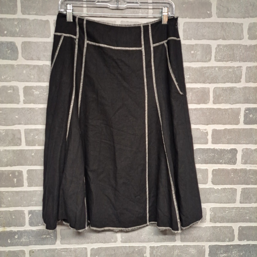 Mark‎ Shale Womens Midi Black and White Vintage Style Skirt Size 6